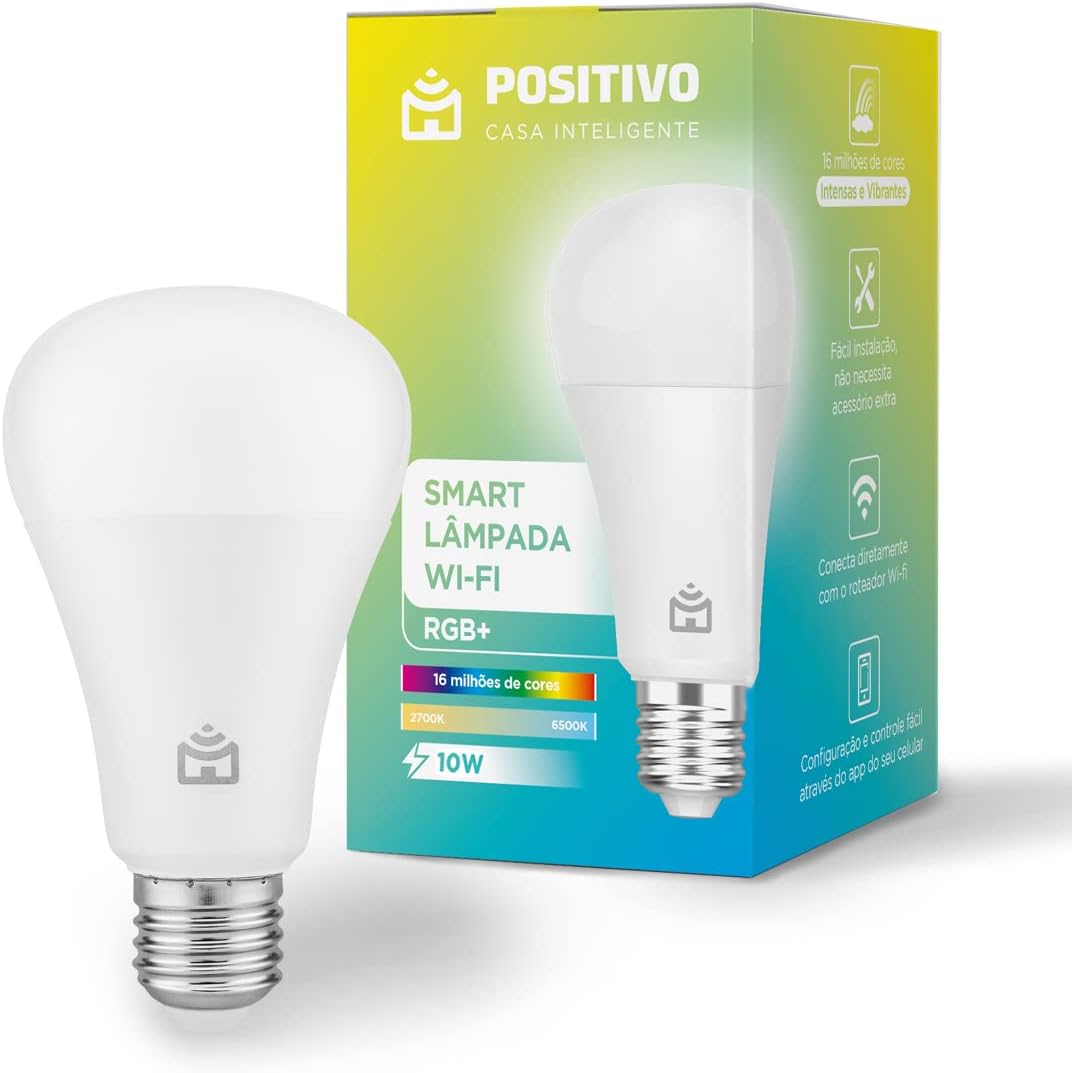 Smart Lâmpada Wi-Fi Positivo Casa Inteligente
